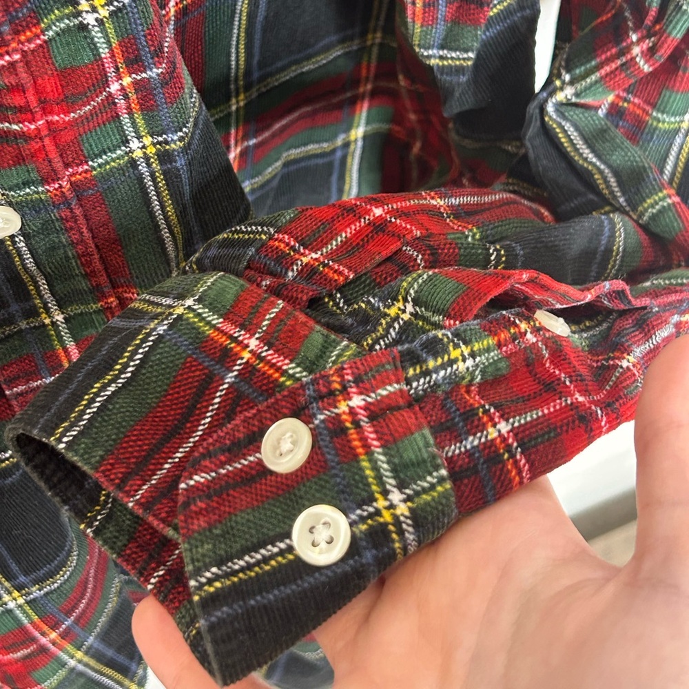 Vintage Disney Store Mickey Mouse Plaid Flannel Shirt Men’s Large - Picture 4 of 6